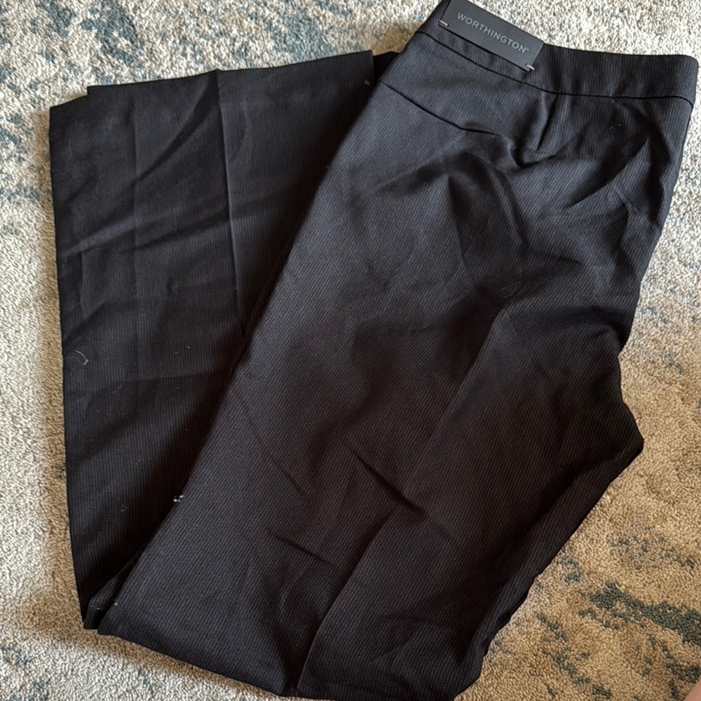 Worthington Black Dress Pants with Classic Silhouette